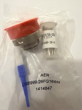 AER D38999/26FG16SN Circular MIL Spec Connector 16P PLG SZ 21 SKT CBL MNT KIT
