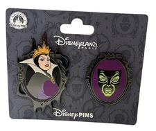Disney Set pins OE Evil Queen and Magic Mirror Disneyland Paris