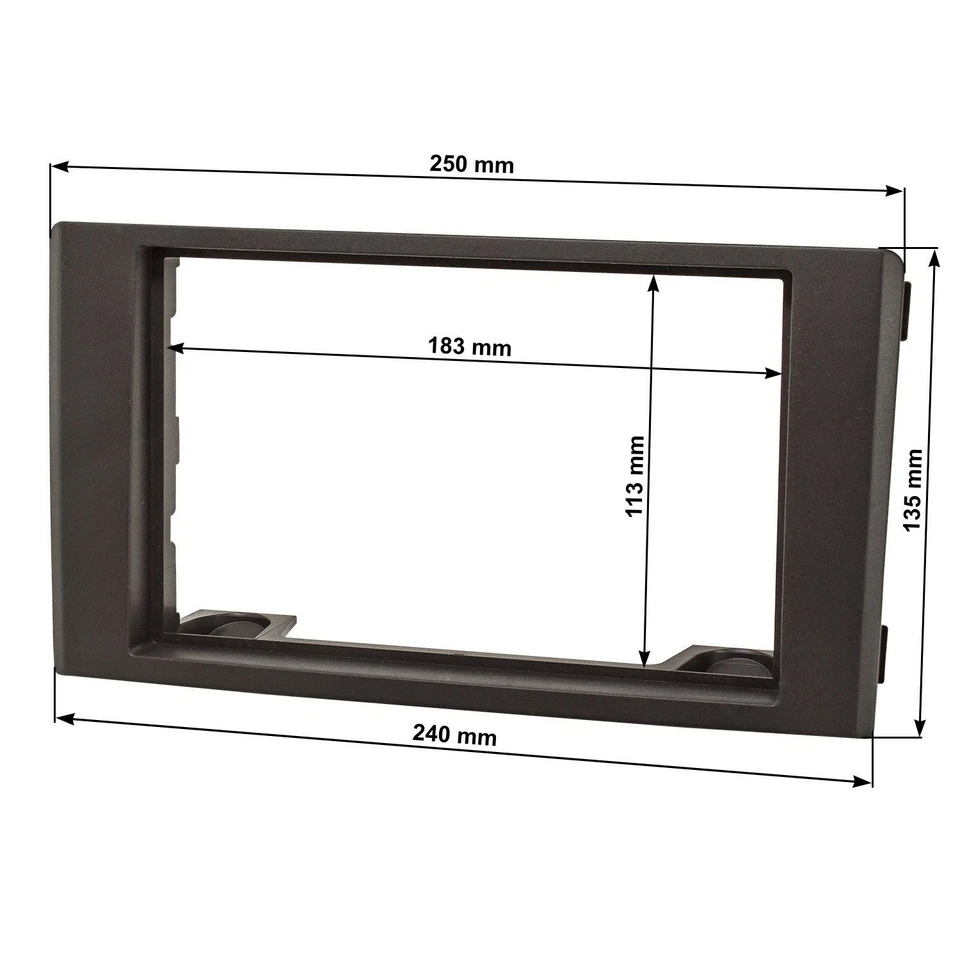 Cache radio double DIN pour Iveco Daily 2007-2014 noir cadre voiture 2DIN gaine - Photo 4/4