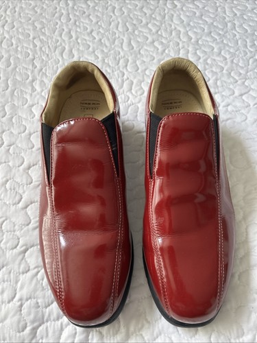 Scarpe da golf Nike Air Comfort Verdana da donna taglia 7,5 rosse in pelle verniciata - Foto 2 di 12