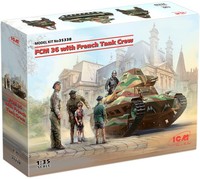 ICM Modell Panzer Fcm 36 Mit French Tank Crew