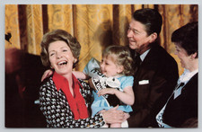 President Reagan Nancy March of Dimes Poster Child 1981 Postcard - Unposted