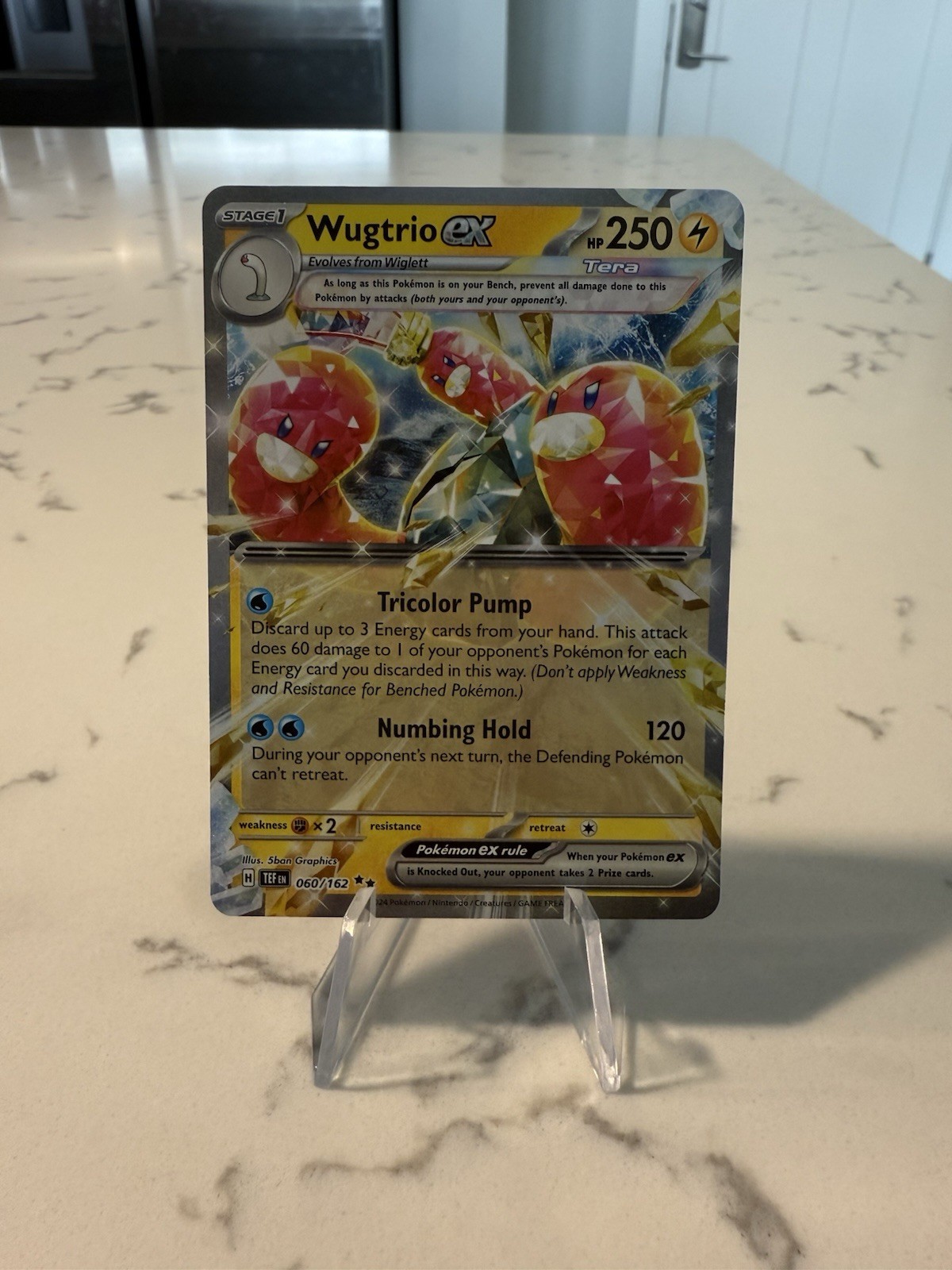 Wugtrio EX 060/162 - Temporal Forces - Pokemon Card - Near Mint