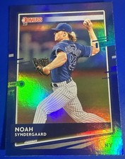 Noah Syndergaard 2020 Donruss Blue Holo Foil #173 New York Mets Baseball MVP MLB