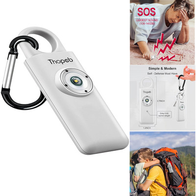 Persönlicher Alarm Schlüsselanhänger Selbstverteidigung 130 dB Sirene LED-Strob
