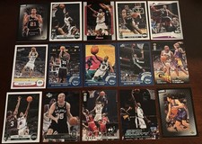 San Antonio Spurs Card Lot – Duncan, Robinson, Parker, Elliott (15 Cards total)
