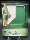 Panini Silhouette 2024-25 Rookie Baylor Scheierman #SIL-BAY Patch Auto RPA /99