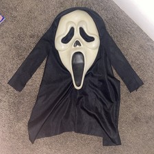 Scream Ghostface Mask with HN Stamp with Full Shroud Easter Unlimited Inc.