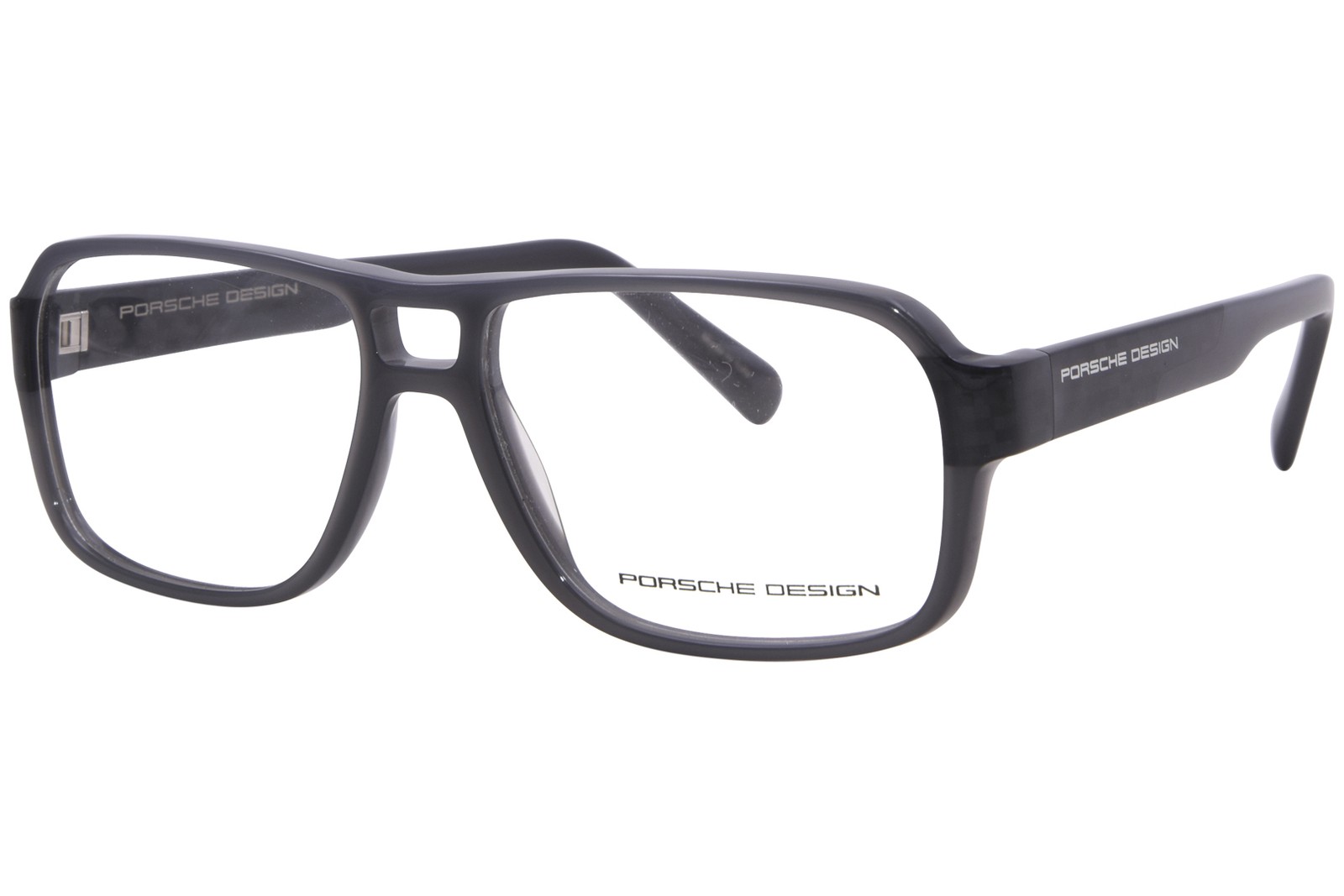 Porsche Design P8217-C Eyeglasses Men's Grey/Carbon Full Rim Square Shape 56mm