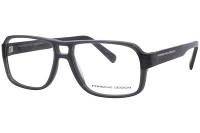 Porsche Design P8217-C Eyeglasses Men's Grey/Carbon Full Rim Square Shape 56mm