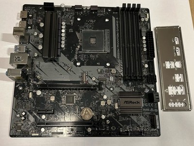 ASRock B550M Phantom Gaming 4 AMD AM4 Micro ATX Motherboard (90-MXBE90-A0UAYZ)