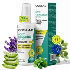 Natural Shoe Deodorizer Spray 700 Sprays - Extra Strength Shoe Odor Elimin...