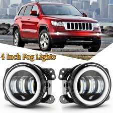 For Jeep Grand Cherokee 2011-2013 4 Inch Led Fog Lights Bumper Driving Lamps