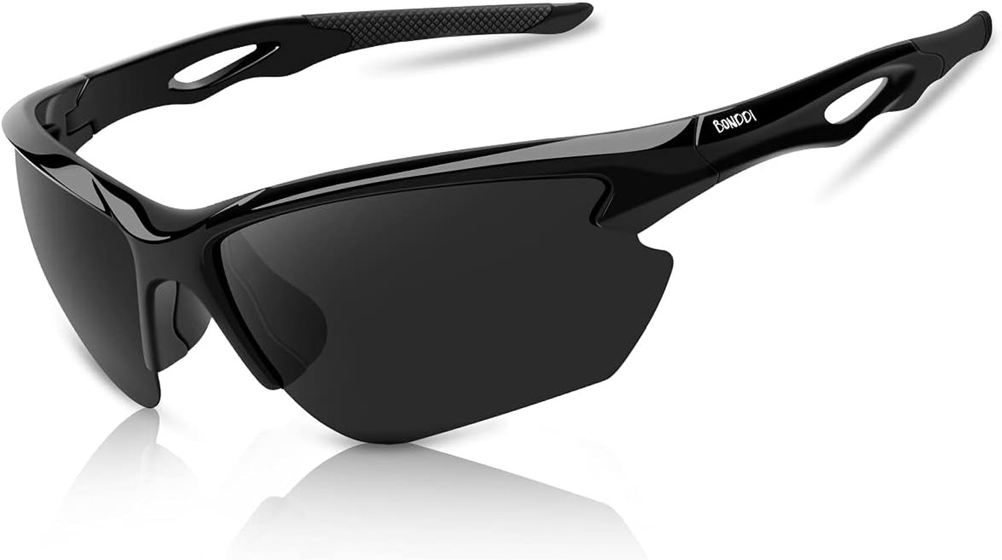 BONDDI Gafas De Sol Deportivas, Gafas De Sol Deportivas Polarizadas Para Hombre