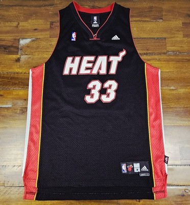 Adidas Authentic Miami Heat Jersey #33 Alonzo Mourning RARE Mesh