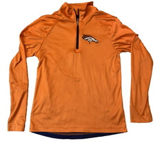 NFL Team Apparel Denver Broncos Youth Medium 10/12 Quarter Zip Pullover Shirt