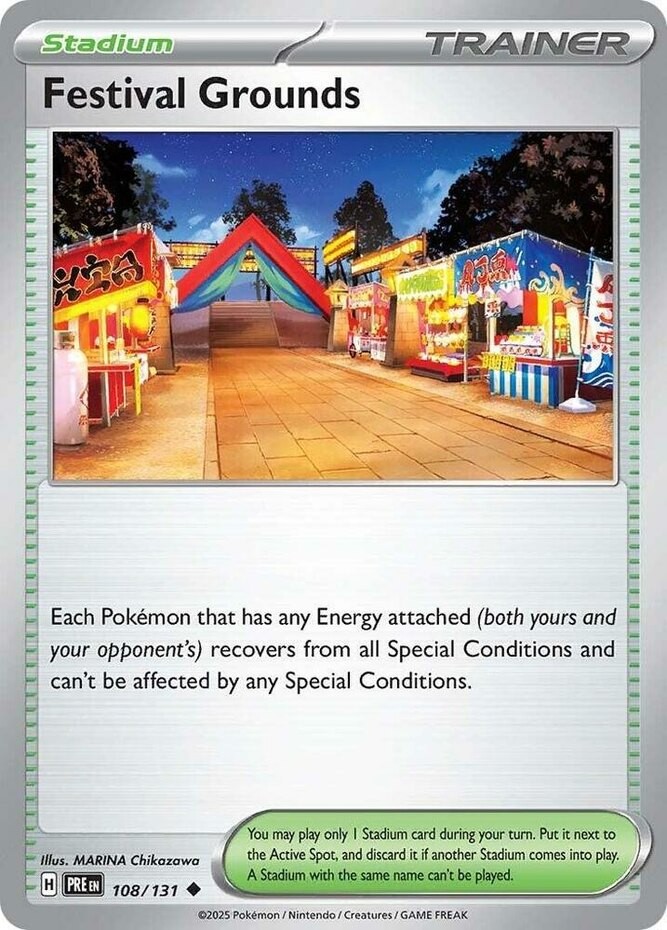 Festival Grounds - 108/131 - Uncommon - Near Mint - Scarlet & Violet - Prismatic
