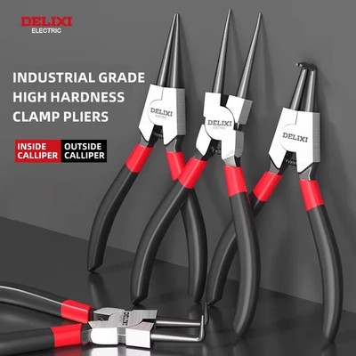 5-Inch Internal/External Circlip Pliers with Non-Slip Handle