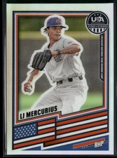 2026 Panini Stars & Stripes USA Baseball #8 LJ Mercurius Base Prizm Silver