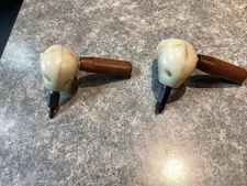 (2) Coastal Right Angle Drill Adapters Attachment Head Wood Handle Drivers