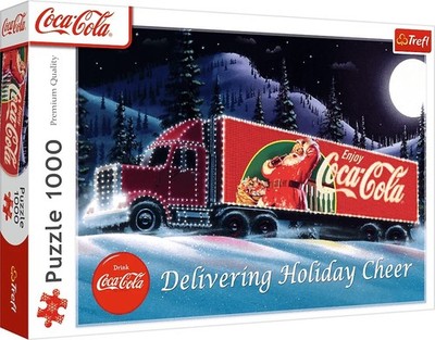 NEW TREFL Jigsaw Puzzle 1000 Pieces Premium Coca-Cola Christmas Caravan