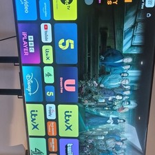 TCL 55in LED HDR Smart Flat Screen TV Prime Video/YouTube/ITVX HDMI USB