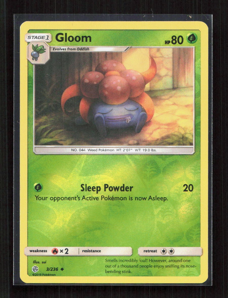 Gloom Reverse Holo 3/236 SM - Cosmic Eclipse Uncommon NM