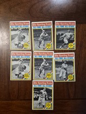 1976 Topps Baseball The Sporting News All-Stars Lot Of 7  Cobb Cochrane Hornsby 
