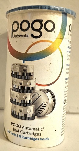 POGO AUTOMATIC TEST CARTRIDGES-50 TESTS- NEW-FACTORY SEALED