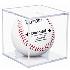 Baseball Display Case Uv Protected Acrylic Clear Baseball Holder Square Cube