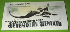 2020 TOPPS ALLEN & GINTER MINI BEHEMOTHS BENEATH #MGB6 GIANT MANTA RAY