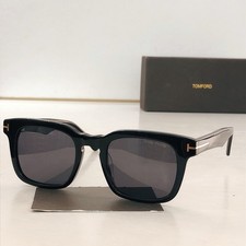 Tom Ford FT0751 Sunglasses Men Black Square Frame UV Resistant Sunglasses Women