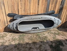 Aquapod 10ft Canoe Duck Hunting Sneak Boat Sport Fishing Kayak With Paddles