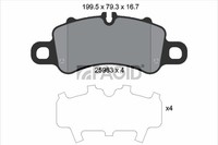 Bremsbelagsatz BremsklöTze FüR Porsche 911 Cabriolet 991 718 Boxster 982