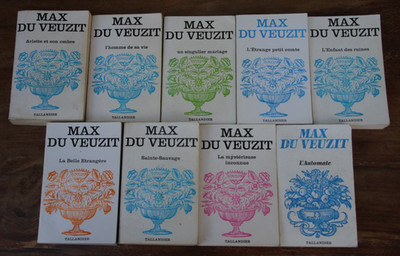 MAX DU VEUZIT - SET MIT 7 BÜCHERN - TALLANDIER - Von 1970 bis 1979 - GUTER/SEHR GUTER ZUSTAND