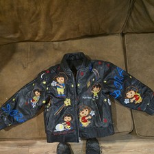 【希少】Dora The Explorer レーシングジャケット パッチワーク Dora the Explorer Dora the Explorer Girls' Winter Outerwear for