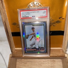 2023 🇺🇸 USA RC Silver Stars and Stripes #80  Paul Skenes Silver PSA 9🔥