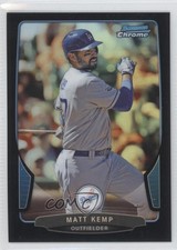 2013 Bowman Chrome Black Refractor 8/15 Matt Kemp #66 0c6
