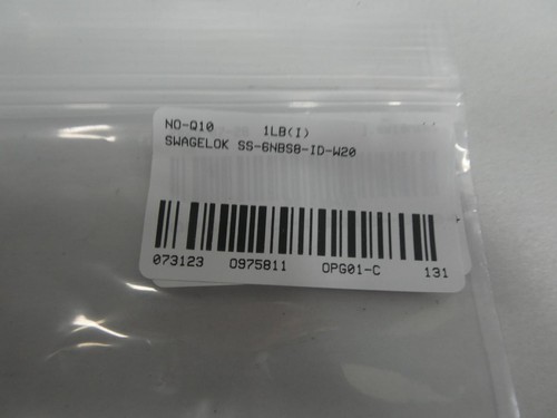 Swagelok SS-6NBS8-ID-W20 Manual Stainless Needle Valve 6000psi 1/2in Tube - 第 5/5 張圖片