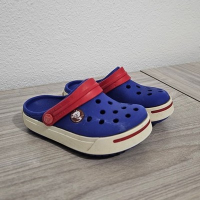 Crocs Kids Crocband II Clog Red White Blue Toddler Little Kids C8/9 Easy Slip On