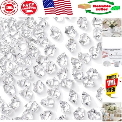 Versatile 1000 PCS Clear Acrylic Crystals for Decorative Crafting & Centerpieces