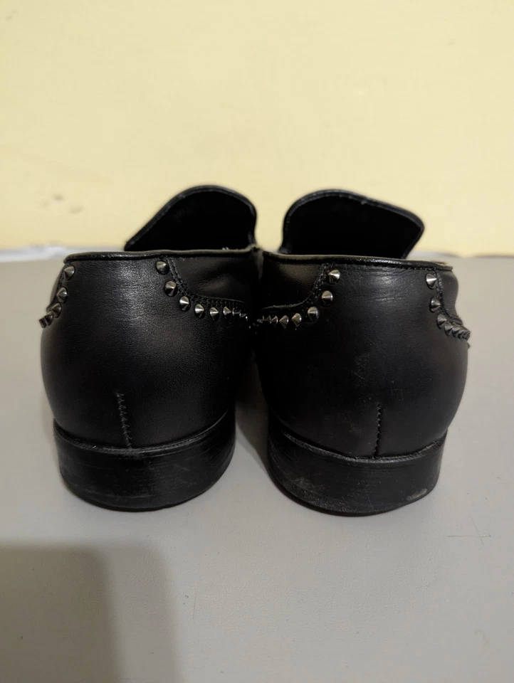 SAS 男式 10 码铆钉黑色一脚蹬乐福鞋 — 第 4/4 张图片