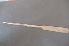 Lerche Brieföffner, gerade Stahlklinge, vernickelt, Solingen