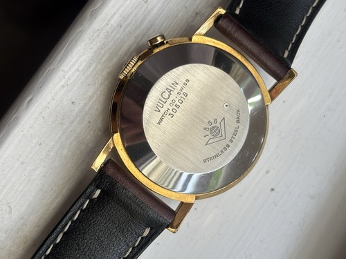 Orologio Sveglia Vintage Vulcain Cricket Cassa Grande Oversize Oro Cal 120 - Foto 4 di 17