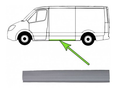 Seitenwand Reparaturblech Links für Fiat Ducato 230 244 Peugeot Boxer ab 94->