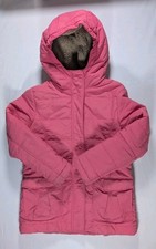 Lands End Kids, Girls Coat Hooded, Grow A Longs Pink 6X, Preowned Few Dirt Spots