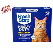 Advanced Multi-Cat Clumping Litter - 17.5 lb Heavy Duty Odor Block with Febreze