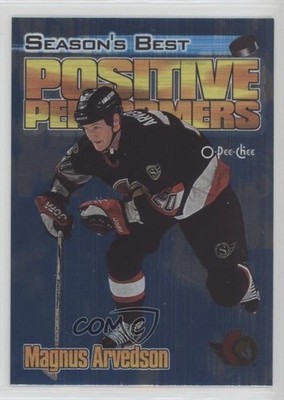 1999-00 O-Pee-Chee Season's Best Positive Performers Magnus Arvedson #PP4 je2