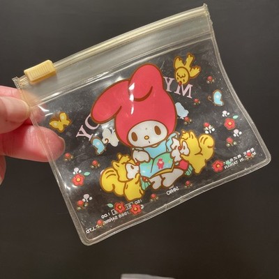 Vintage 80 s Sanrio My Melody 1988 Small Clear Bag Pouch Rare
