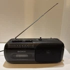 SONY CFM-155 •Portable Boombox AM/FM Radio Cassette Player Recorder FOR PARTS
